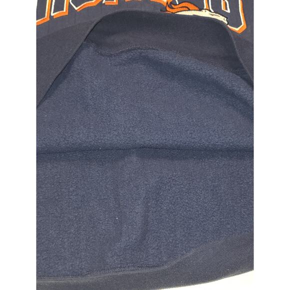 VTG Starter Sweatshirt Men's XXL Crewneck Denver Broncos NFL Pleated Sweater - Picture 11 of 11